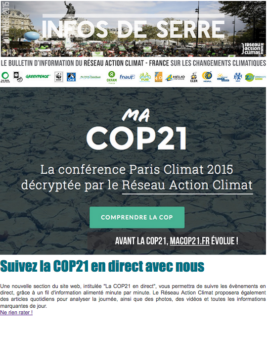 Infos de Serre #143 - Novembre 2015 Infos de Serre #143 - Novembre 2015