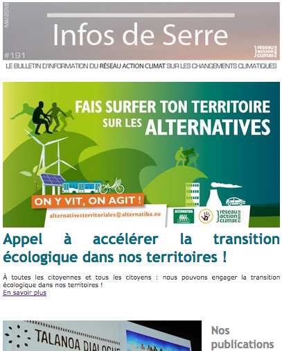 Infos de Serre #191 - Mai 2018 Infos de Serre #191 - Mai 2018