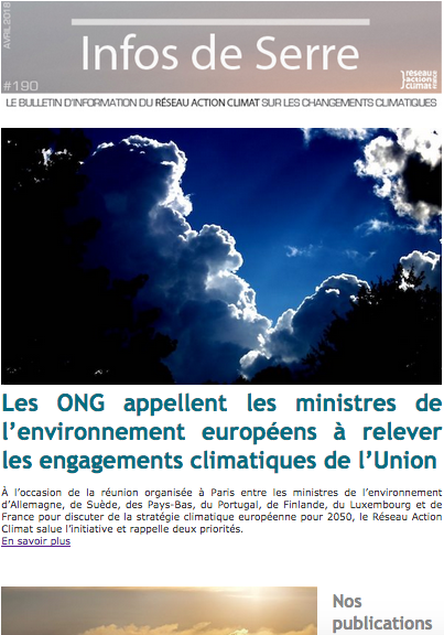 Infos de Serre #19O - Avril 2018 Infos de Serre #19O - Avril 2018