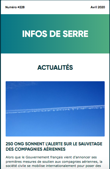 Infos de Serre #228 - Avril 2020 Infos de Serre #228 - Avril 2020