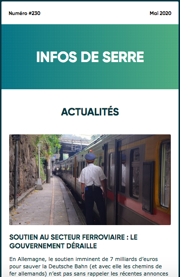 Infos de Serre #230 - Mai 2020 Infos de Serre #230 - Mai 2020